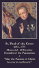 Oct 20th: St. Paul of the Cross Prayer Card